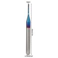 thumbnail image 3 of 10pcs Carbide Countersink Cone, Tungsten Blue Coated Countersink Drill Bits End Mills (0.6mm), 3 of 5