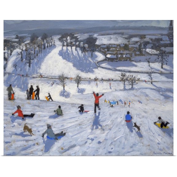 Great BIG Canvas | Rolled Andrew Macara Poster Print entitled Winter Fun, Chatsworth, 2010