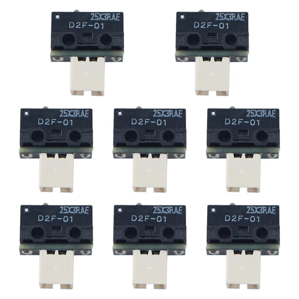 Interruptor de límite, accesorios de impresión 3D, suministros profesionales de alto rendimiento y alta resistencia, microinterruptor de conmutación 8 piezas