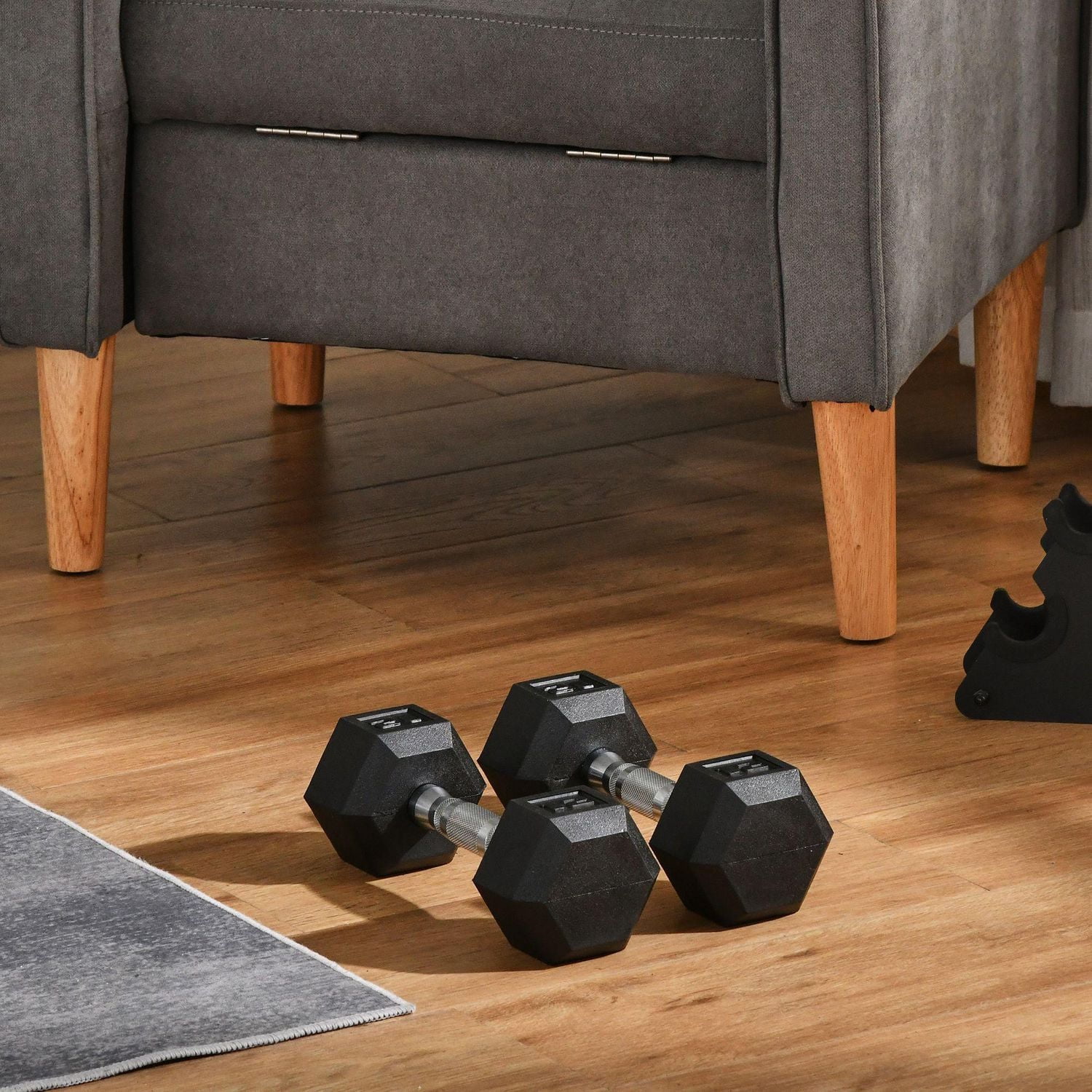 Soozier Ensemble d'haltères courtes 24 lbs entraînement musculaire haltérophilie