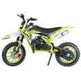 thumbnail image 4 of Aruwei 49cc 2-Stroke Kids Dirt Bike, Gas Power Motocross, Off Road Mini Motorcycle, Children Pocket Motorbike with Front Rear Disc Brakes (Green) Clearance_Mini Motorcycle, 4 of 8