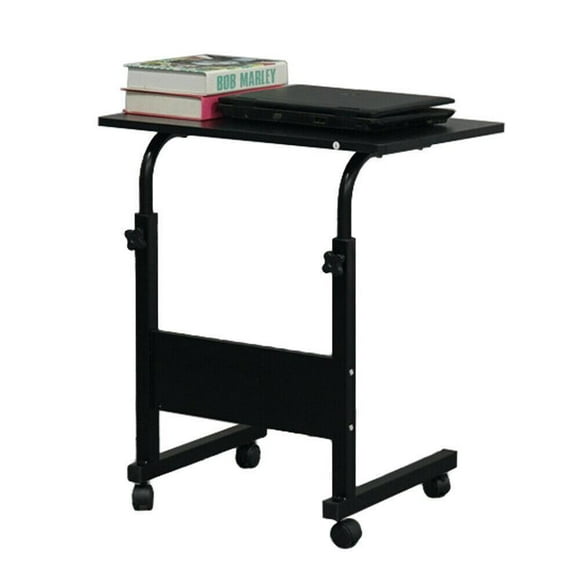 Rolling Small Spaces Computer Desk Corner Laptop Work Desk Office Laptop Table