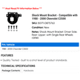 thumbnail image 2 of Shock Mount Bracket - Compatible with 1988 - 2000 Chevy C3500 1989 1990 1991 1992 1993 1994 1995 1996 1997 1998 1999, 2 of 2
