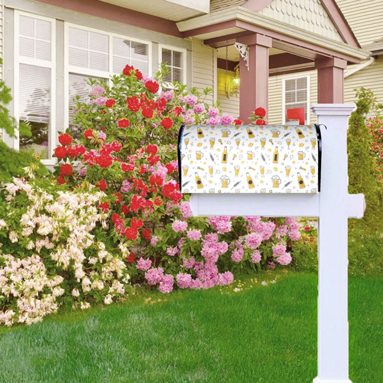 Kdxio Magnetic Mailbox Cover 25.5x21 in Mailbox Cover Outdoor Decoration Holiday Mailbox Covers for Home Garden Yard-25.5x21 in