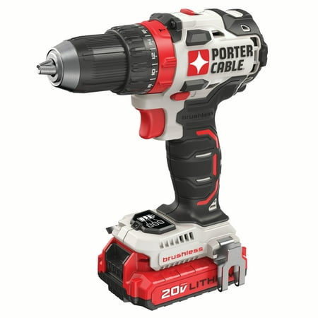PORTER CABLE 20-Volt Max Lithium-Ion Brushless 1/2-Inch Cordless Drill,