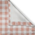 thumbnail image 5 of Ambesonne Checkered Grommet Curtain, Countryside Picnic, 50" x 72", Pale Peach and White, 5 of 6