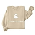 thumbnail image 5 of VKOYWKM Womens HalloweenSweatshirt Cute Spooky Ghost Graphic Sweatshirts Crewneck Long Sleeve Fall Pullover Tops Halloween Party Outfits for Women, 5 of 8