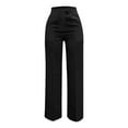 thumbnail image 5 of Rhuody Womens Casual Pants High Waist Ladies Pants Straight Leg Wear Stretch Summer Spring Fall Trousers Relax Fit Wear Black L, 5 of 5