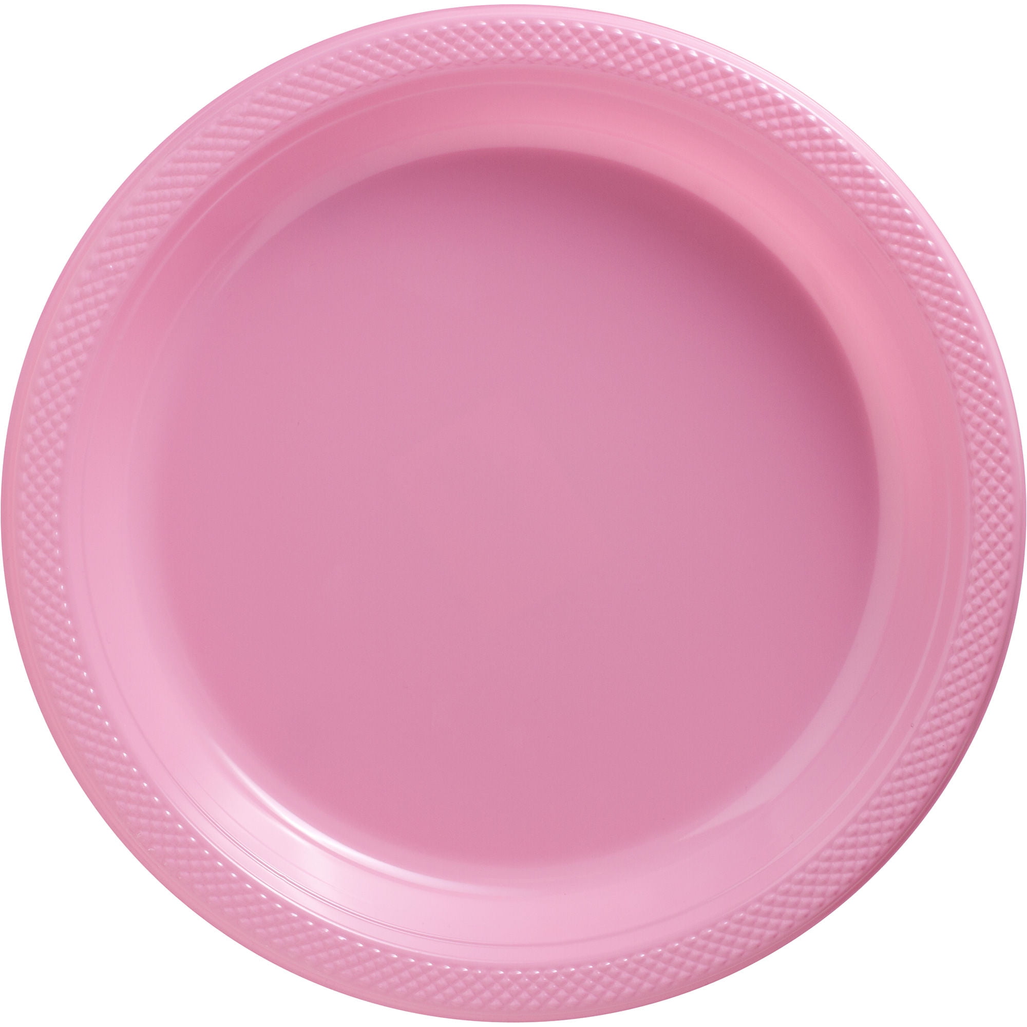 Big Party Pack Large 10 Inch Lunch Plastic Plates New Pink Walmart