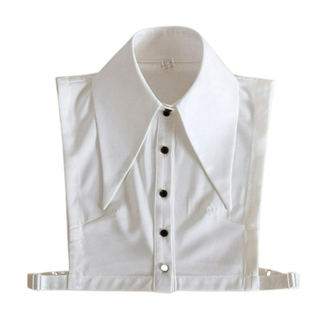 Falso cuello desmontable cuello blusa media camisas Peter Pan falso cuello para mujeres y niñas favores Estilo1 Baoblaze Collar falso de algodón para mujer
