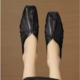 thumbnail image 2 of Women's Closed Toe Mule Flats, Breathable Mesh Slip On Casual Shoes with Low Wedge Heel, 2 of 5