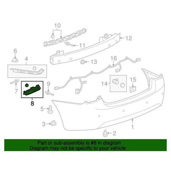 GM 96962848 Guide Asm-Rr Bpr Fascia Inr