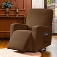 thumbnail image 4 of Subrtex Housse Extensible pour Fauteuil Inclinable 1 Pce, Housse Texturée à Carreaux avec Poches, 4 of 6