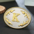 thumbnail image 2 of Belt Buckle Men -Western Cowboy Rodeo Gold Large Alphabet Letter ABCDMRJ to Y Initial Belt Buckles for Women, 2 of 5