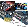 thumbnail image 3 of 2 Pack Computer Case Atx Power On Off Reset Switch Cable With 2 X Led Light Light Red Green 27-Inch Atx Case Front Bezel Wire, 3 of 7