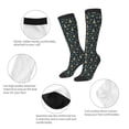 thumbnail image 3 of Balery Gold Snowflake Christmas Tree Printed Novelty Socks Men's Women's Crew Socks Sports Socks Knee High Socks Cotton Socks Quirky and Cool Socks, 3 of 9