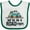 White and Green, variant on Inktastic Family Road Trip Mountains Boys or Girls Baby Bib