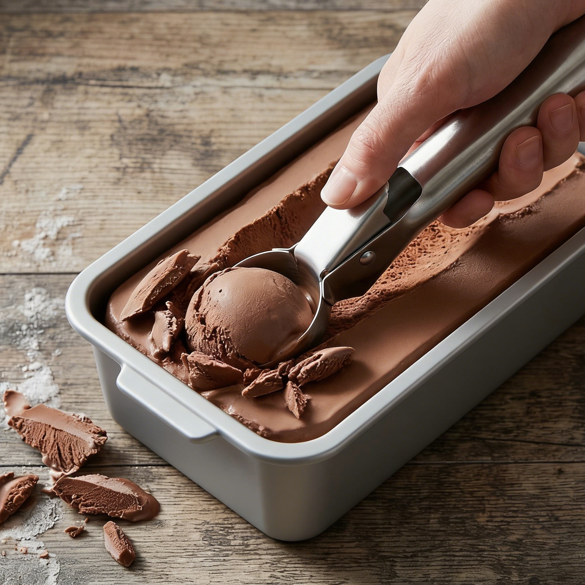Unique Bargains Stainless Steel Pop-out Scooper with Handle Silver