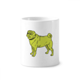 thumbnail image 1 of Ilustración de dibujos animados patrón perro amarillo Titular de cepillo de dientes de cerámica taza de regalo pluma blanco taza 350ml, 1 of 2