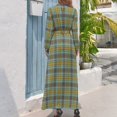 thumbnail image 3 of O'Brien Tartan Pattern Colorful Irish Plaid Long Dress summer clothes for women women clothes, 3 of 5