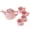 pink, variant on 5Pcs/set 1:12 Dollhouse miniature modern porcelain tea cup set