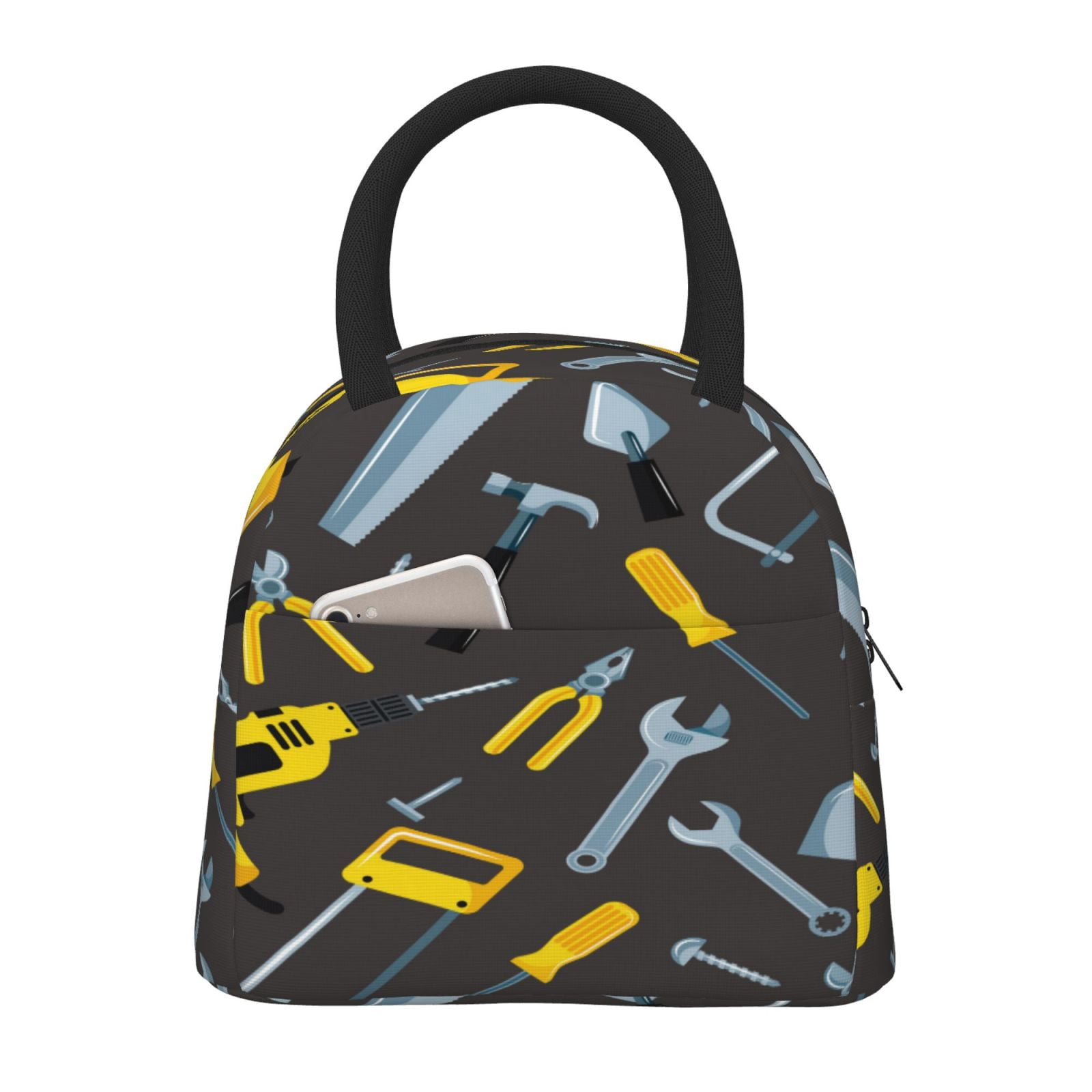 Logiee Repair tools (2) Print Lunch Bag for Women & Men,Adult Insulated Lunch Box,Food Lunch Containers,Reusable High Capacity Lunch Tote Bags for Work, Travel, Outdoor