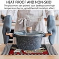 thumbnail image 5 of Placemats 1 Pack, Chef Woven Placemat, Linen Place Mats for Kitchen/Dining Tables, Cartoon Cute Watercolor Cooking Black Plaid Washable Table Mats for Party, 5 of 8