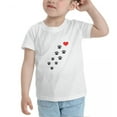 thumbnail image 3 of Dog Paw And Love Funny Toddler T-Shirts for Boys Girls (White, 4T), 3 of 5