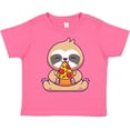 thumbnail image 3 of Inktastic Sloth Pizza Boys or Girls Toddler T-Shirt, 3 of 5