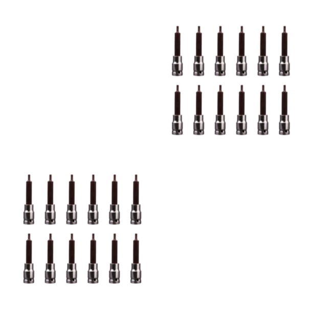 Eigraketly Llave de vaso de accionamiento de 99mm, destornillador de carraca hexagonal, adaptador de puntas, cabeza H14, unidades profesionales, 99 mm/H4/0.12 kg 2piezas