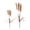 L, variant on Honmine Copper Metal Garden Stake Wind Chime, Yard Art Outdoor Metal Sculpture, Rustic Tuned Chime for Patio, Backyard Decor, Porch, Gazebo, Garden