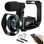 Tagital 4K UHD 18x 48 MP Camcorder with Microphone