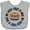 AC-Heather Grey, variant on Inktastic First Pi Day Baby Math Boys or Girls Baby Bib