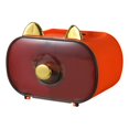 thumbnail image 4 of Caja de pañuelos Adorable Adorno Práctico con Asa Contenedor de Pañuelos Faciales para Naranja, 4 of 9