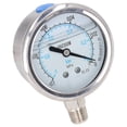 thumbnail image 3 of Vacuum Pressure Gauge Dual Scale Oil Manometer Pressure Test Meter Stainless Steel Case For Air Pressure Water Pressure, 3 of 8