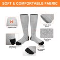 thumbnail image 3 of Heated Socks, 5000mAh Heated Socks for Men, Electric Heating Socks, Battery Heated Socks for Women Camping Fishing Cycling Skiing Hunting Hiking, 3 of 6