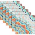 thumbnail image 6 of Coolnut Retro and Elegant Bohemia Cloth Napkins Set of 1, Durable Printed Washable Table Napkins for Valentines, Weddings, Dinners Parties Home Decor, 20 x 20 Inch Washcloth Gift, 6 of 7