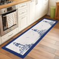 thumbnail image 3 of Retro Lighthouse Rectangle&nbsp;Area Rug&nbsp;2x6 ft Seagull Ocean Vintage Blue Lines Art Washable Rugs for Living Room, Non Slip Soft Carpet for Bedroom Entryway Dining Room, 3 of 9