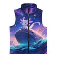 thumbnail image 4 of Pzuqiu Axolotl Girls Sleeveless Vests Size 2 Fall Winter Clothes Versatile Warm Zipper Winter Sleeveless Jacket with Pockets Wind Proof Fall Outfits Fashion Clothing for Girls, 4 of 7