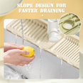 thumbnail image 5 of Faucet Mat For Kitchen Sink,2024 New Upgraded Faucet Mat For Kitchen Sink,Silicone Sink Splash Guard,Kitchen Sink Bathroom Mat,Silicone Faucet Handle Drip Catcher Tray Mat (Beige, 44.5*14*1.6cm), 5 of 5