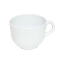 Excellante Passion White melamine dinnerware collection 20 oz mug, comes in each