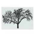 thumbnail image 1 of Tree Cutting Board, Silhouette Style Bare Branches in Monochromatic Design Nature Illustration, Decorative Tempered Glass Cutting and Serving Board, in 3 Sizes, by Ambesonne, 1 of 2