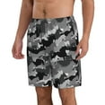thumbnail image 2 of KLL Horse Silhouette Men's Casual Summer Beach Shorts Hawaiian Shorts with Pockets-Medium, 2 of 5