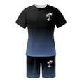 thumbnail image 2 of Costumes pour Hommes - Classification et Titre des Produits pour Hommes et Ensemble de Sport Été 2024 Athlétisme Décontracté Manches Courtes Col Rond Imprimé Noix de Coco, 2 of 3