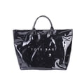 thumbnail image 2 of NexTorq PVC Tote Bag Women's Letters Print Hobo Handbag Waterproof Plastic Tote Purse for Work, Beach, Shopping, Black, 2 of 4