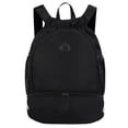 thumbnail image 1 of Mochila con cordón RHDZO para gimnasio con compartimento para zapatos negra, 1 of 7
