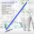 thumbnail image 1 of Cepillo interdental de 100 Uds, 4 colores, cepillo aplicador micro desechable Dental, varillas flexibles, herramienta de limpieza de dientes para higiene Dental oral(Azul) EOTVIA  No, 1 of 7