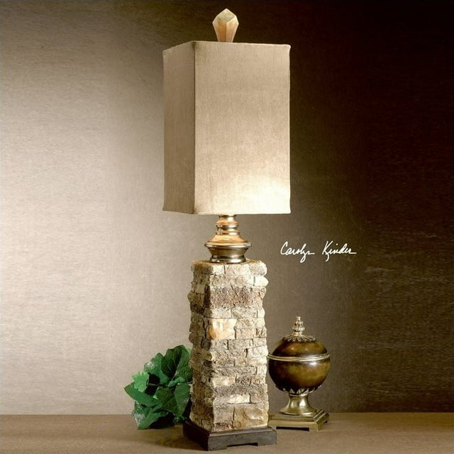 Uttermost Lampe Buffet en Pierre Annee en Ivoire et Brun