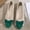 Green, variant on Ytobaz Flat Shoes for women Bow Accent Pointed Toe Ballet Flats Suede Dress Shoes Office Wedding Party Daily Casual Walking Travel Footwear