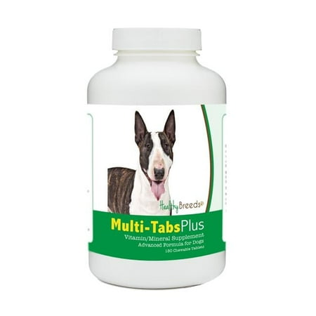 Healthy Breeds 840235176428 Miniature Bull Terrier Multi-Tabs Plus Chewable Tablets - 180 Count